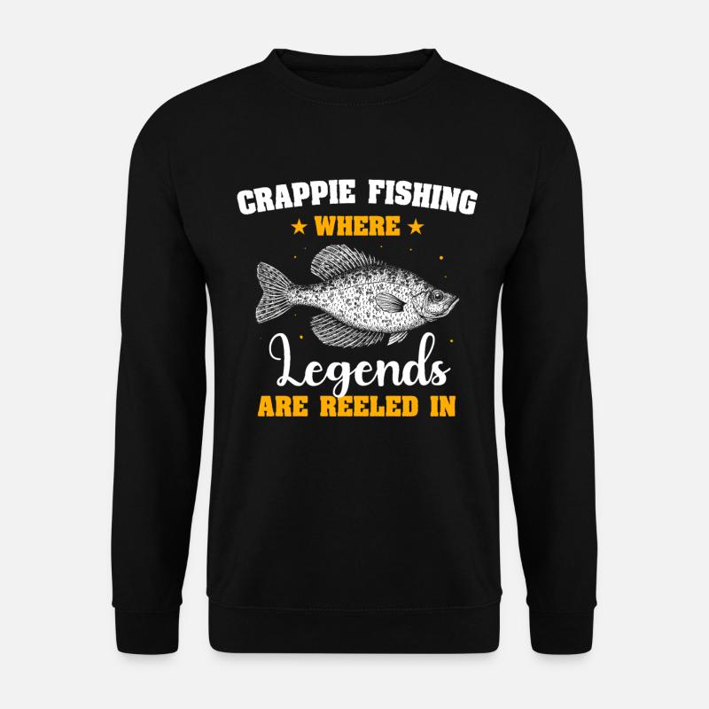 Crappie Fish - Unisex Pullover - Schwarz