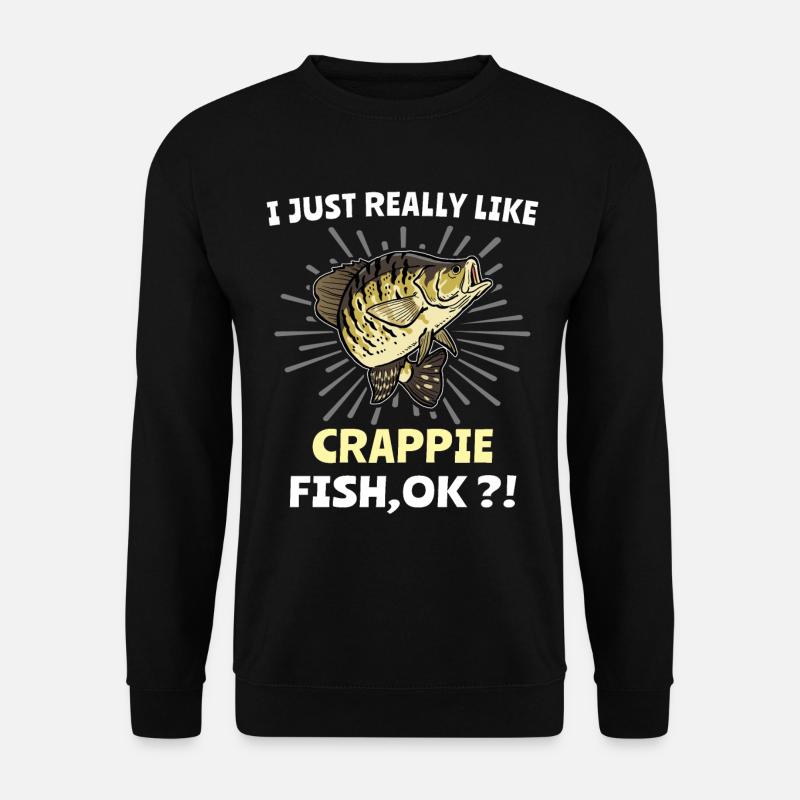 Crappie Fishing - Unisex Pullover - Schwarz