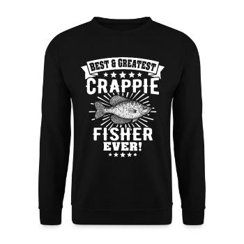 Sunfish Crappie Fish - Unisex Sweatshirt - black - Front - Alina (178cm) & Michal (187cm)