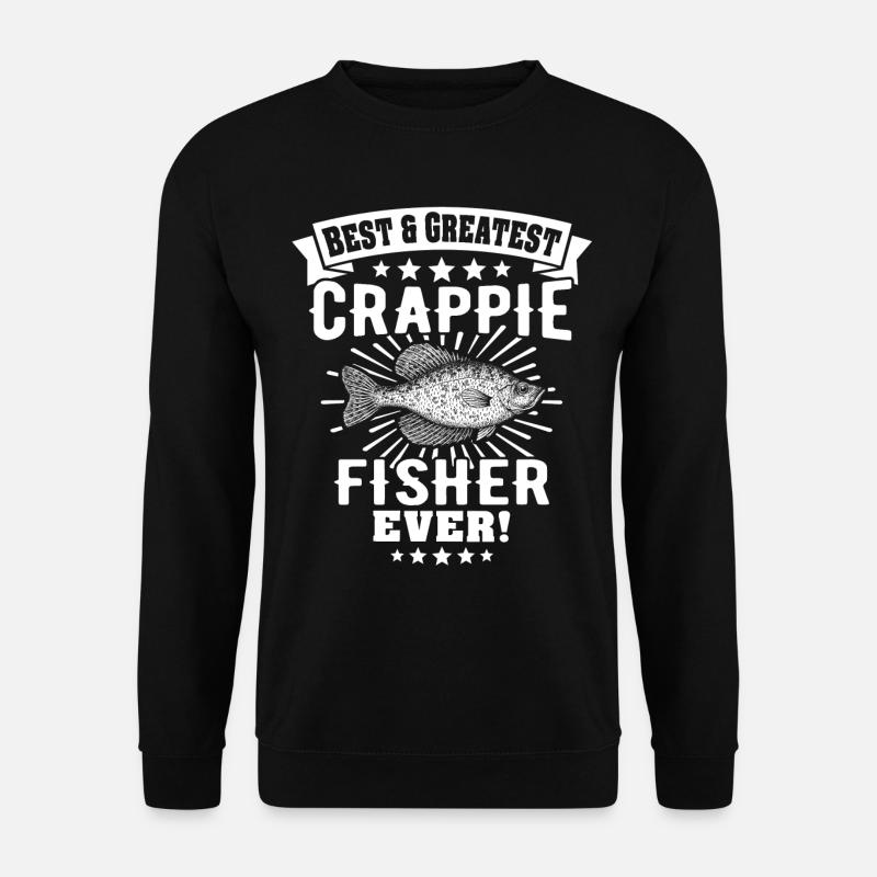 Sonnenbarsch Crappie Fish - Unisex Pullover - Schwarz