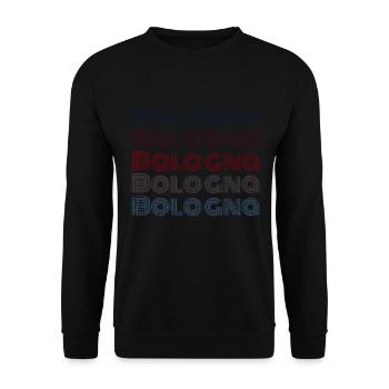 Vintage Italy City - Retro Bologne - Sweat-shirt Unisexe - noir - Devant - Alina (178cm) & Michal (187cm)