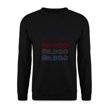 Vintage Spain City - Retro Bilbao - Unisex Sweatshirt - black - Front - Alina (178cm) & Michal (187cm)