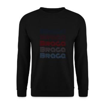 Vintage Portugal City - Retro Braga - Sweat-shirt Unisexe - noir - Devant - Alina (178cm) & Michal (187cm)