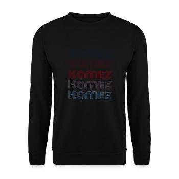 Vintage Albania Town - Retro Kamez - Sweat-shirt Unisexe - noir - Devant - Alina (178cm) & Michal (187cm)
