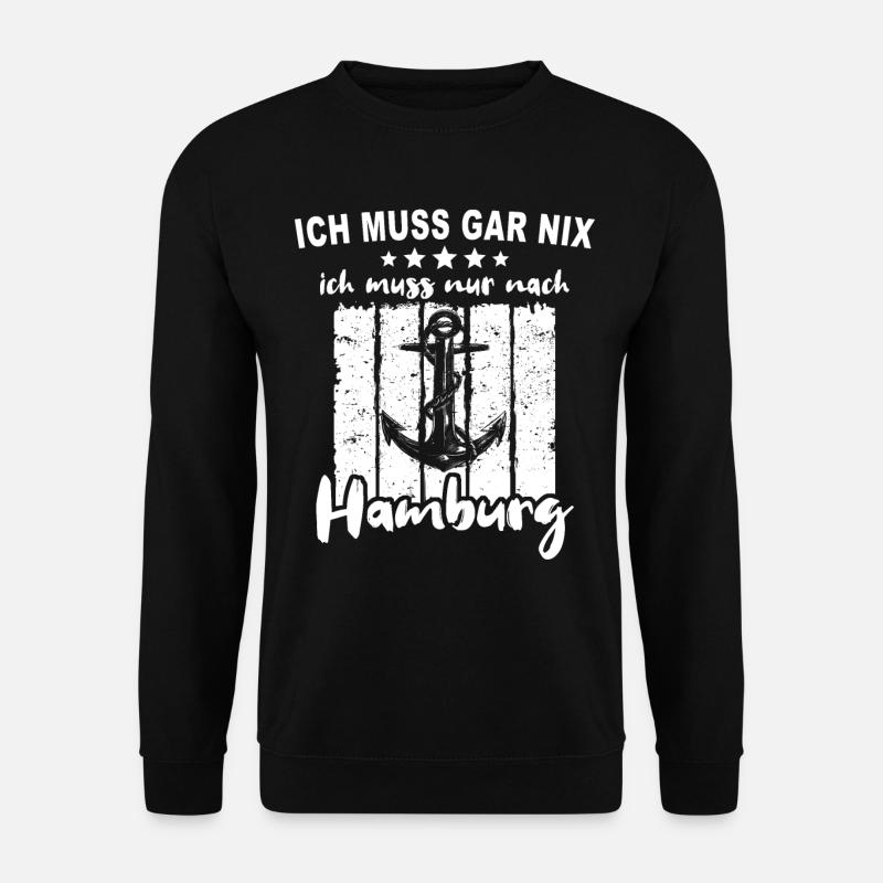Hamburg Hamburger - Unisex Pullover - Schwarz