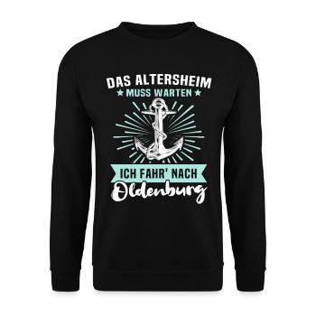 Oldenburg - Unisex Pullover - Schwarz - Vorne - Alina (178cm) & Michal (187cm)