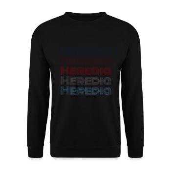 Vintage Costa Rica City - Retro Heredia - Unisex Sweatshirt - black - Front - Alina (178cm) & Michal (187cm)