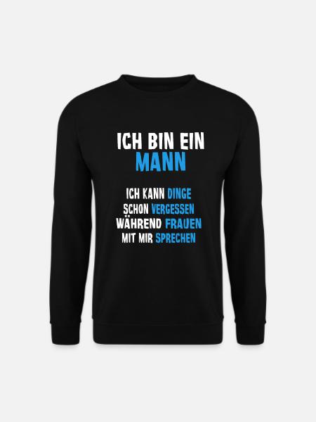 Mann Lustige Sprüche - Unisex Pullover - Schwarz