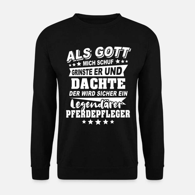 Pferdepfleger - Unisex Pullover - Schwarz
