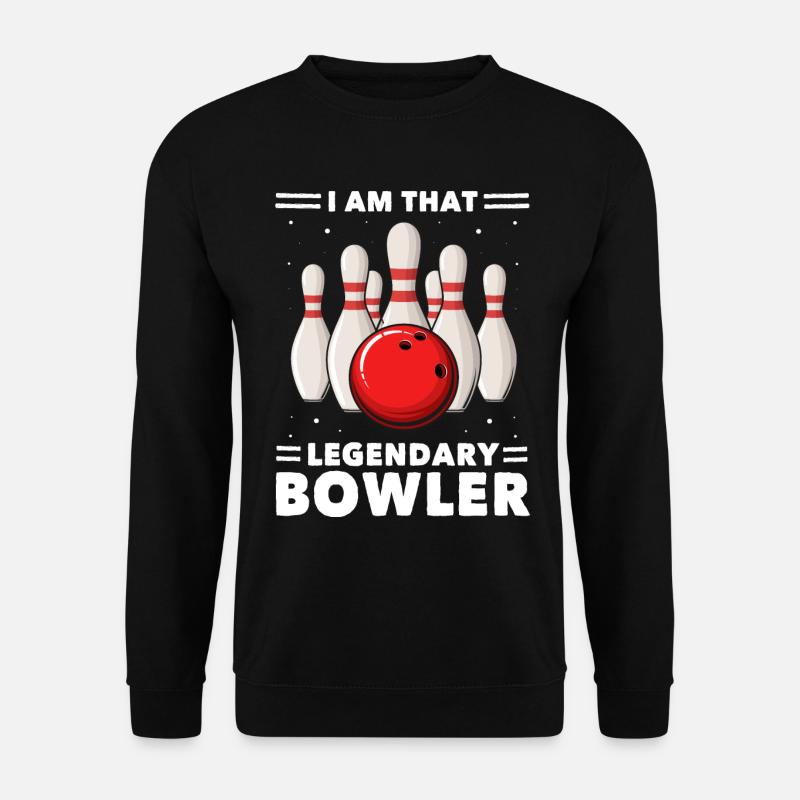 Bowling Bowlingkugel Bowler - Unisex Pullover - Schwarz