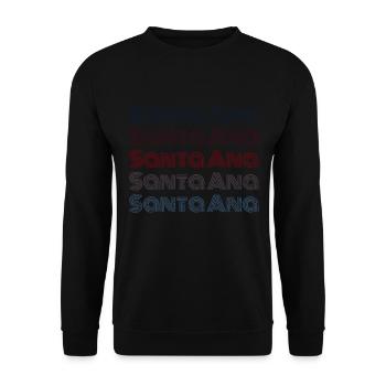 Vintage El Salvador Stadt - Retro Santa Ana - Unisex Pullover - Schwarz - Vorne - Alina (178cm) & Michal (187cm)