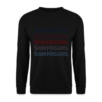 Vintage El Salvador City - Rétro San Miguel - Sweat-shirt Unisexe - noir - Devant - Alina (178cm) & Michal (187cm)