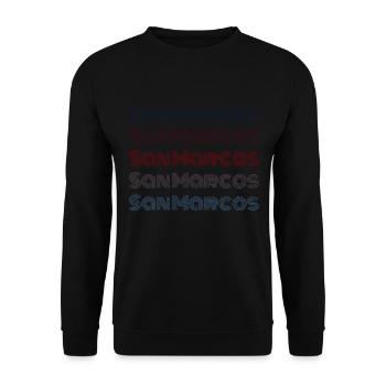 Vintage El Salvador City - Rétro San Marcos - Sweat-shirt Unisexe - noir - Devant - Alina (178cm) & Michal (187cm)