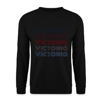 Vintage Grenada City - Retro Victoria - Unisex Sweatshirt - black - Front - Alina (178cm) & Michal (187cm)