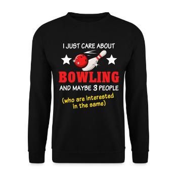 Quilles de quilles - Sweat-shirt Unisexe - noir - Devant - Alina (178cm) & Michal (187cm)