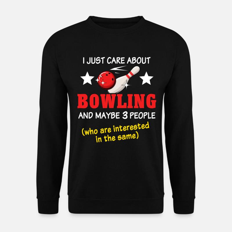 Bowler Bowling - Unisex Pullover - Schwarz