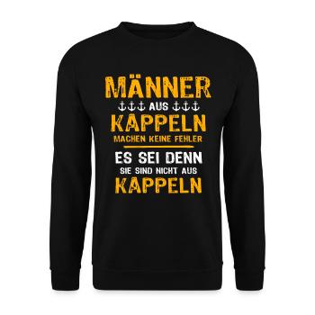 Kappeln Mann Kappelner Männer - Unisex Pullover - Schwarz - Vorne - Alina (178cm) & Michal (187cm)