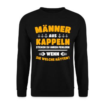 Kappeln Mann Kappelner - Unisex Pullover - Schwarz - Vorne - Alina (178cm) & Michal (187cm)