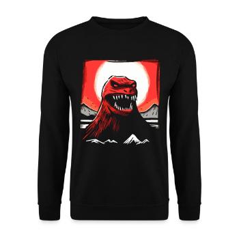 Red Sun Japan: Grunge Prince of Monsters - Unisex Sweatshirt - black - Front - Alina (178cm) & Michal (187cm)