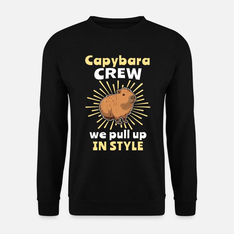 Capybara Sayings Capybara - Unisex Sweatshirt - black