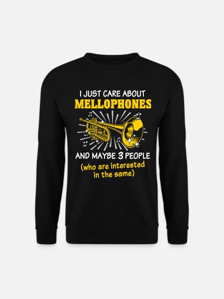 Mellophone Mellophone Player Mellophonium - Unisex Sweatshirt - black