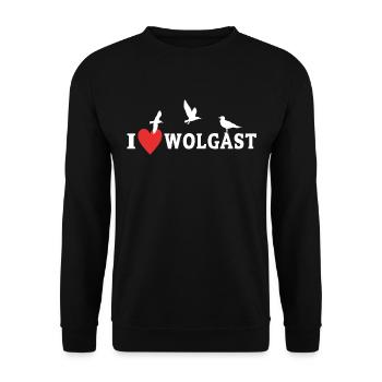 J’adore Wolgast - Sweat-shirt Unisexe - noir - Devant - Alina (178cm) & Michal (187cm)