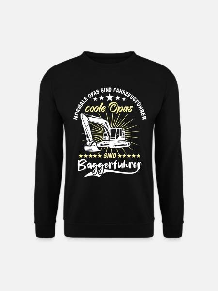 Opa Baggerfahrer - Unisex Pullover - Schwarz