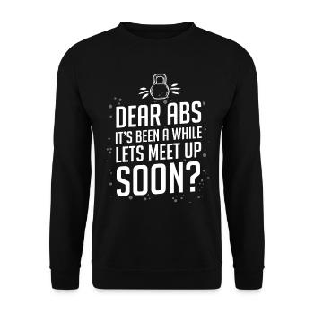 Aimer les abdos, rencontrons-nous - Fitness Life - Sweat-shirt Unisexe - noir - Devant - Alina (178cm) & Michal (187cm)