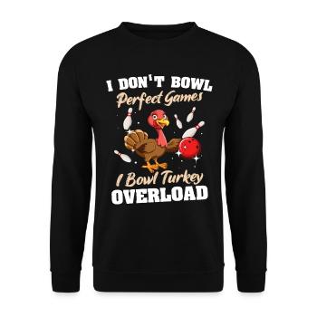 Quilles de dinde Bowler - Sweat-shirt Unisexe - noir - Devant - Alina (178cm) & Michal (187cm)