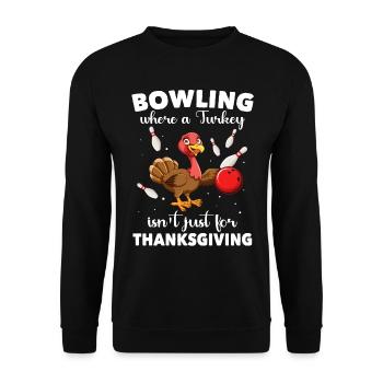 Bowler Turquie Bowling - Sweat-shirt Unisexe - noir - Devant - Alina (178cm) & Michal (187cm)