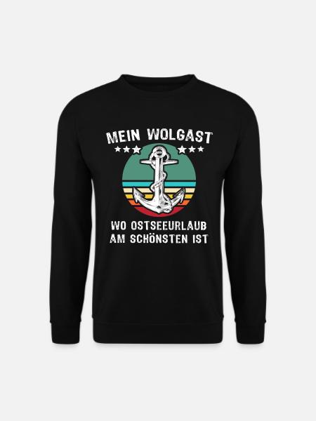 Wolgast Urlaub - Unisex Pullover - Schwarz