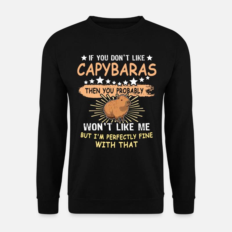 Capybara - Unisex Pullover - Schwarz