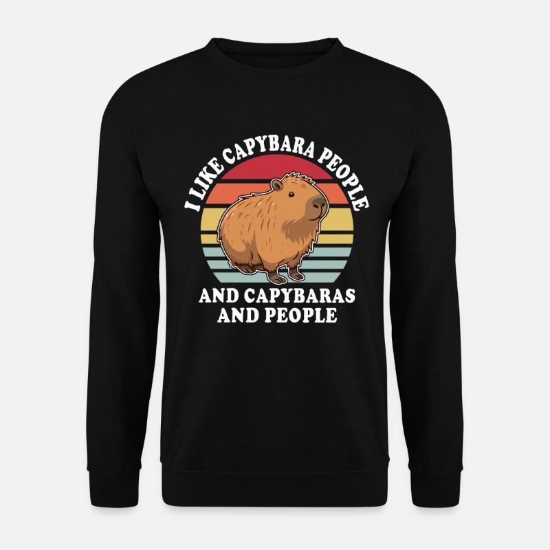 Capybara Sprüche - Unisex Pullover - Schwarz