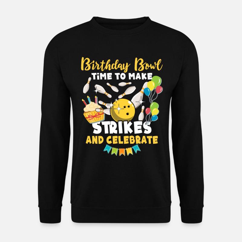 Bowling Birthday - Unisex Pullover - Schwarz