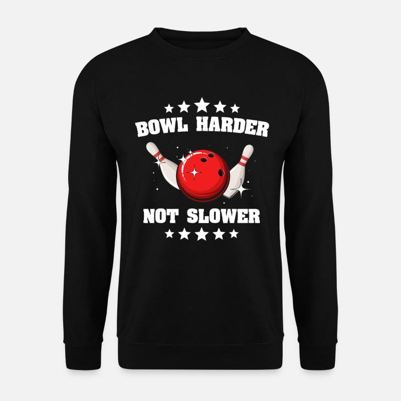Bowler Bowling Lent Pas Rapide - Sweat-shirt Unisexe - noir