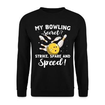 Spare Bowling Slow - Unisex Pullover - Schwarz - Vorne - Alina (178cm) & Michal (187cm)