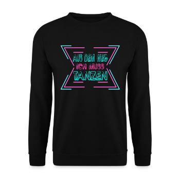 Tanzen Tänzer Tänzerin Tanzkurs - Unisex Pullover - Schwarz - Vorne - Alina (178cm) & Michal (187cm)