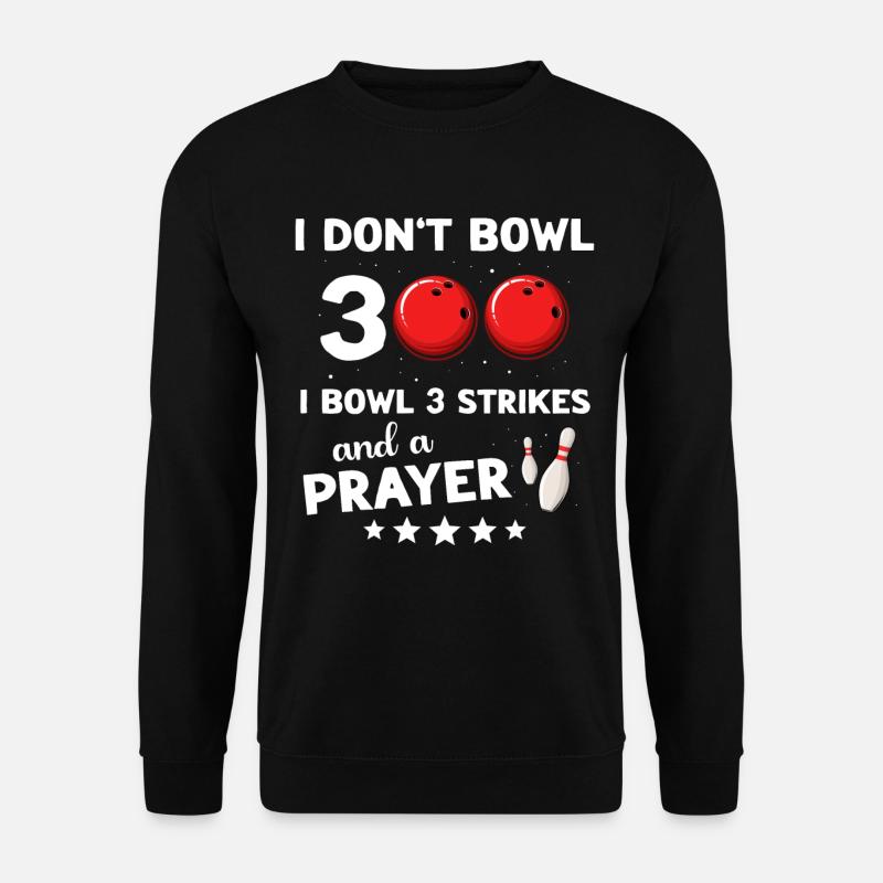Bowling 300 Bowler - Unisex Pullover - Schwarz