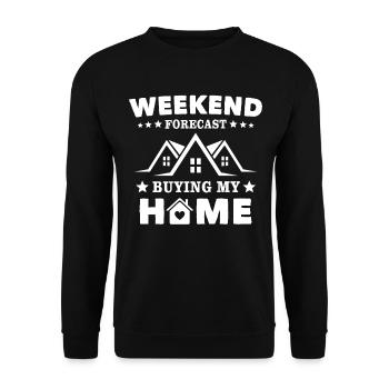 Homeowner - Unisex Sweatshirt - black - Front - Alina (178cm) & Michal (187cm)
