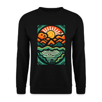 The embodiment of nature - Unisex Sweatshirt - black - Front - Alina (178cm) & Michal (187cm)
