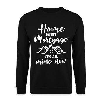 Hausbesitzer Homeowner - Unisex Pullover - Schwarz - Vorne - Alina (178cm) & Michal (187cm)