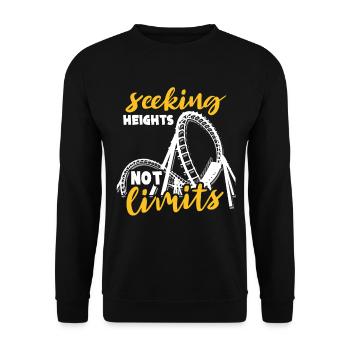 Roller Coaster Amusement Park Roller Coaster Lovers - Unisex Sweatshirt - black - Front - Alina (178cm) & Michal (187cm)