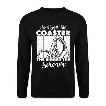 Montagnes russes - Sweat-shirt Unisexe - noir - Devant - Alina (178cm) & Michal (187cm)