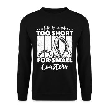 Montagnes russes - Sweat-shirt Unisexe - noir - Devant - Alina (178cm) & Michal (187cm)