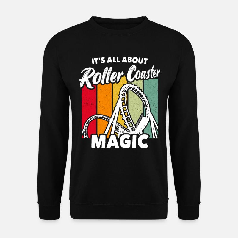 Achterbahn Roller Coaster - Unisex Pullover - Schwarz