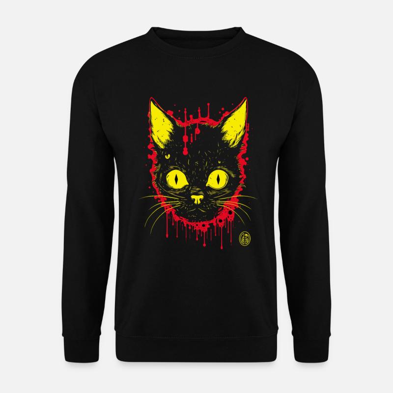 Horror-Katze - Unisex Pullover - Schwarz