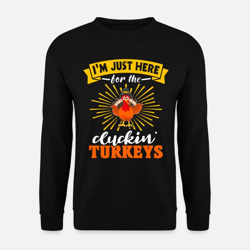 Turkey Thanksgiving - Unisex Pullover - Schwarz