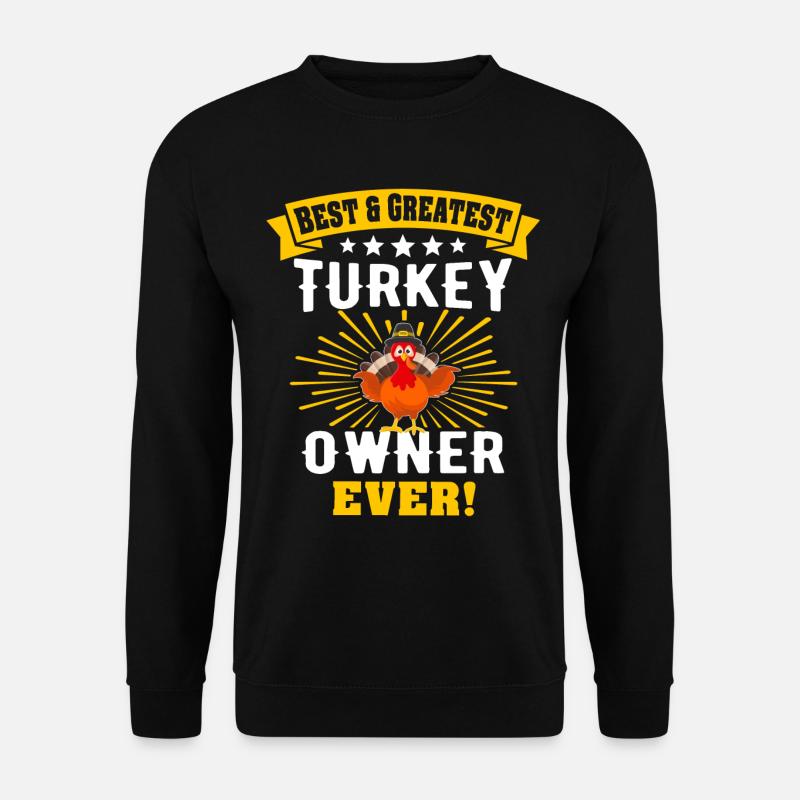 Turkey Thanksgiving - Unisex Pullover - Schwarz