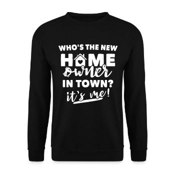 Homeowner - Unisex Sweatshirt - black - Front - Alina (178cm) & Michal (187cm)