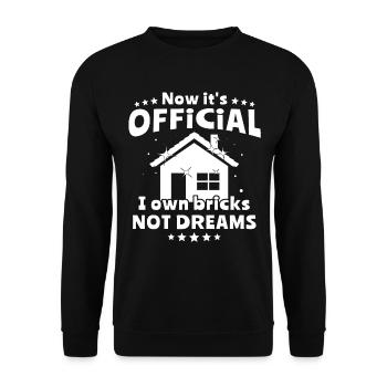 Homeowner - Unisex Sweatshirt - black - Front - Alina (178cm) & Michal (187cm)